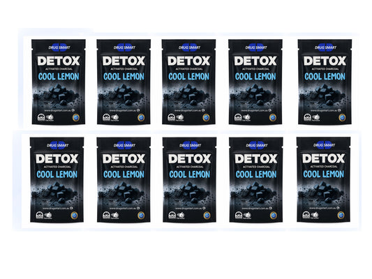 10 X NEW Cool Lemon Detox Activated Charcoal Gum