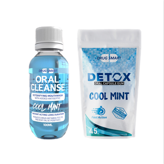 Multi Pack 1 X Detox Oral Capsule Gum 1 X Oral Cleanse Detoxifying Mouthwash 100ml